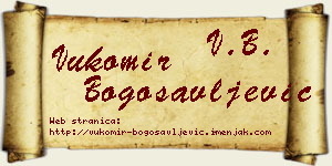 Vukomir Bogosavljević vizit kartica